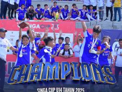 Tim Tajimalela FA U-14 Raih Juara di Ajang Singa Cup 2025 Singapura