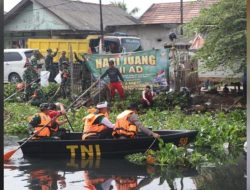 Wujud Nyata Jaga Lingkungan, Kodim 0509/Bekasi Normalisasi Kali Blencong dalam Rangka Hari Juang Kartika