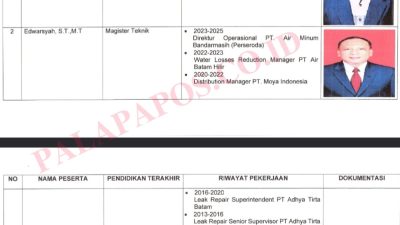 Tiga Calon Dirtek Perumda Tirta Patriot Kota Bekasi Siap Berkompetisi