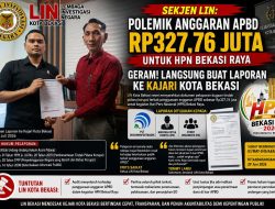 LIN Kota Bekasi Resmi Laporkan Ke Kejari Dugaan Penyimpangan Penggunaan Anggaran HPN Bekasi Raya 2026 senilai 327 juta 