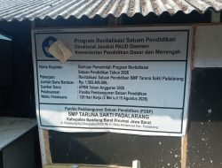 SMP Taruna Sakti Padalarang Terima Bantuan Revitalisasi Sekolah dari Kementerian Dasar dan Menengah sebesar Rp. 1.5 miliar
